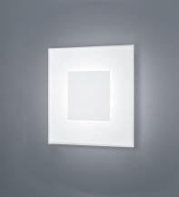 Quadratische Helestra VADA LED Wand- und Deckenleuchte in mattweiß 27x27cm